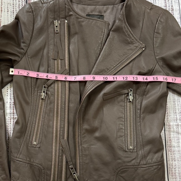 Joie Regal Leather Kaylie Jacket Mink Size small J814-J2006 - Picture 2 of 6